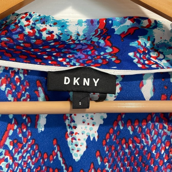 DKNY WOMEN'S SNAKE-PRINT OPEN-FRONT JACKET WHITE SIZE SMALL - Picture 4 of 5